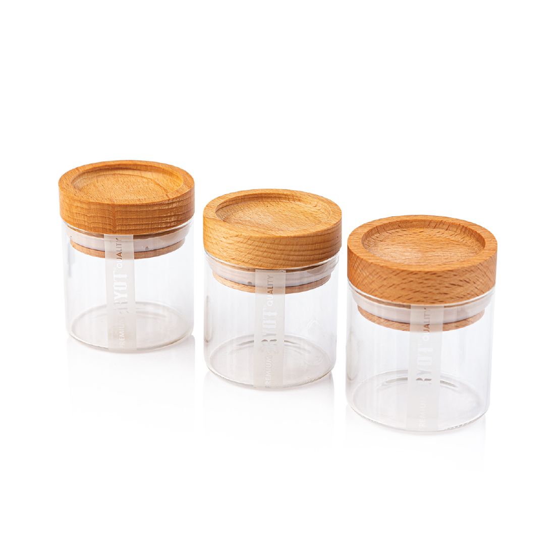 RYOT - Storage Box & 3 Glass Storage Jars