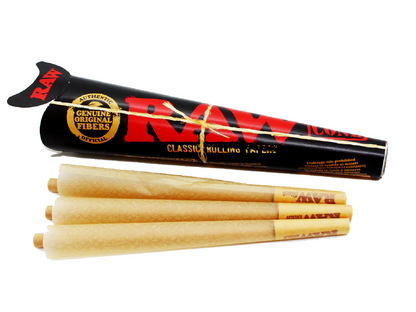 RAW - Black, King Size Cones, 3pk