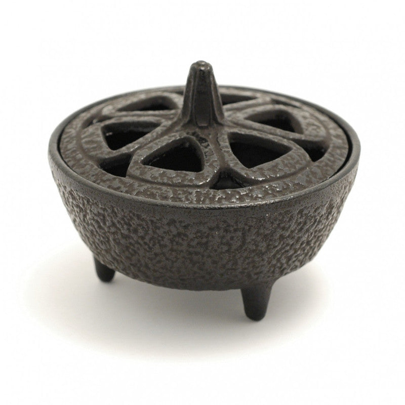 Holistic - Incense Holder, Cast Iron Resin Bowl & Lid