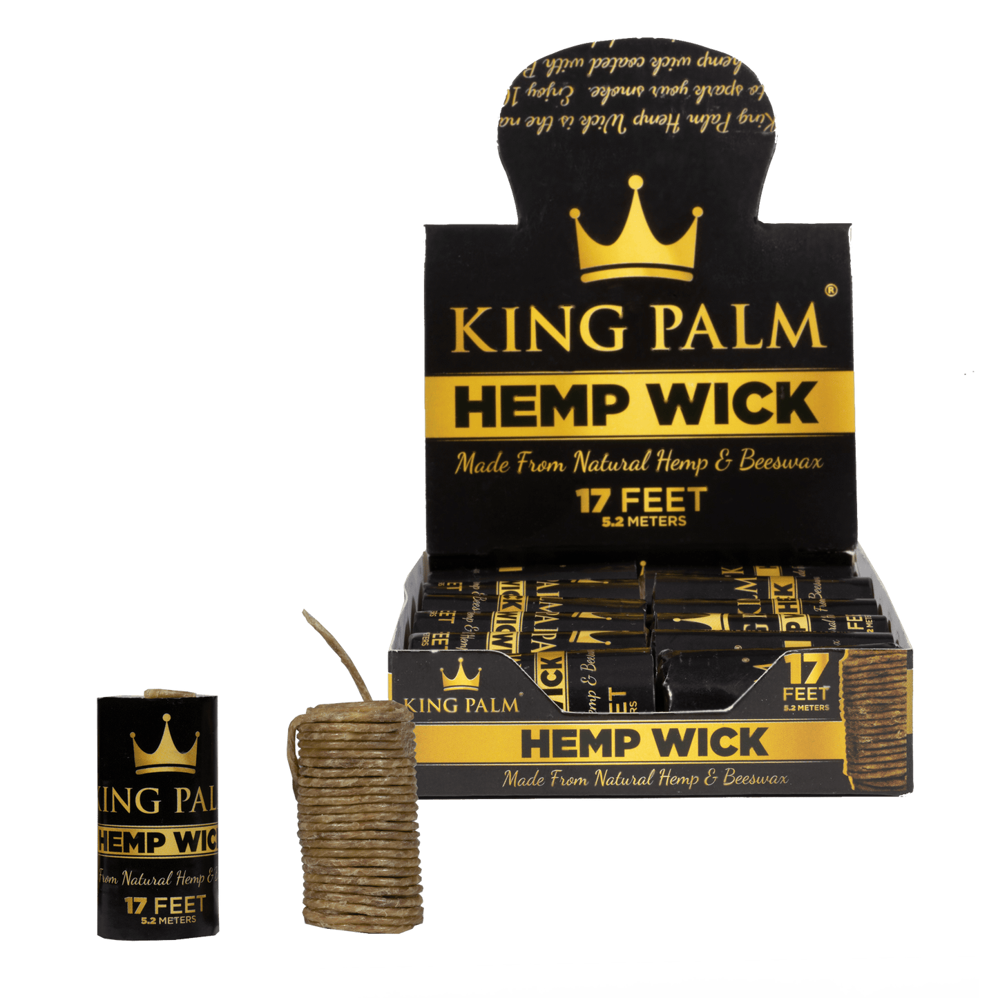 King Palm - Hemp Wick, 17Ft