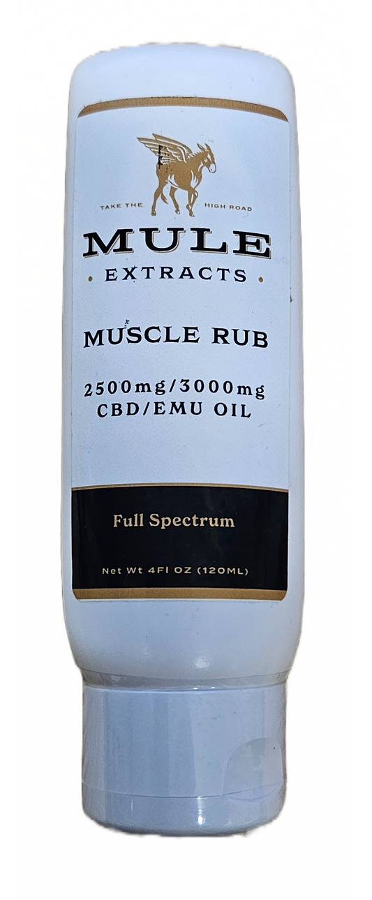 Mule Extracts - Muscle Rub, 4oz, 2500mg