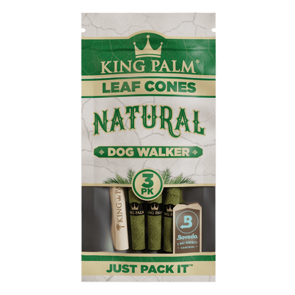 King Palm - Natural Leaf Cones, 3pk