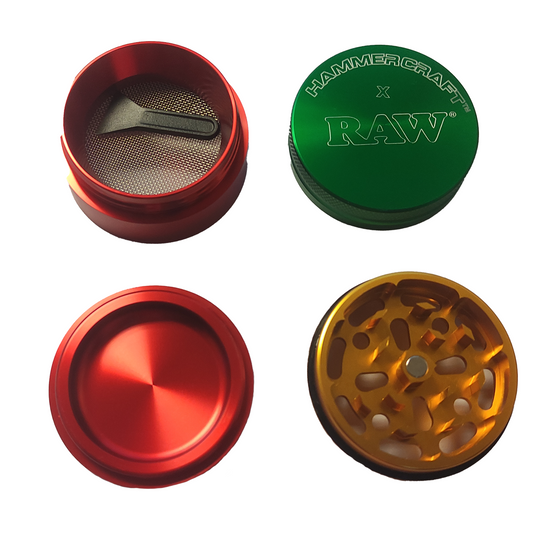 RAW - 55mm Hammer Craft Grinder, 4 pc