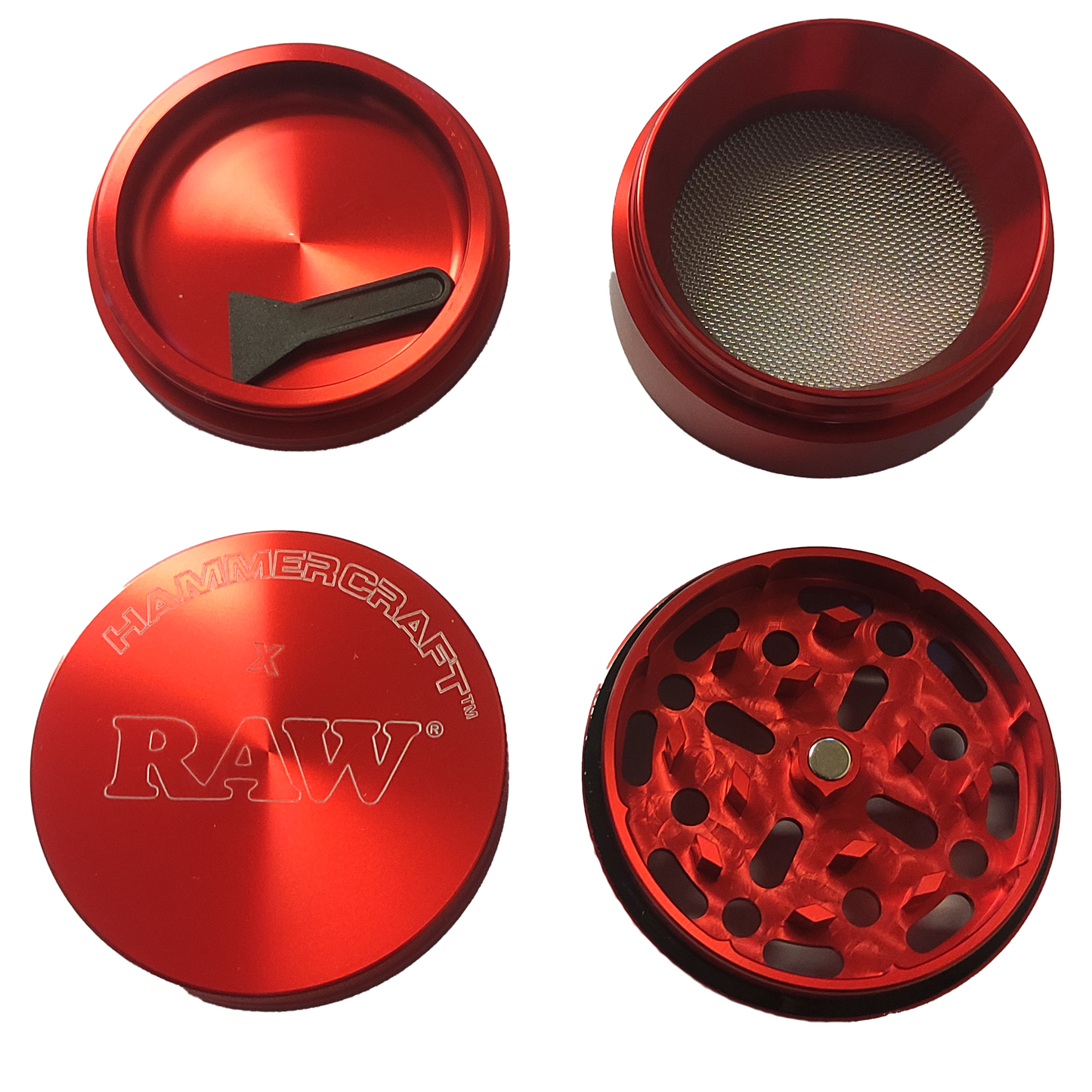 RAW - 55mm Hammer Craft Grinder, 4 pc