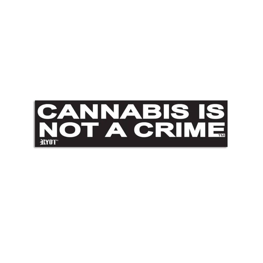 RYOT - Sticker, Cannabis Is Not A Crime