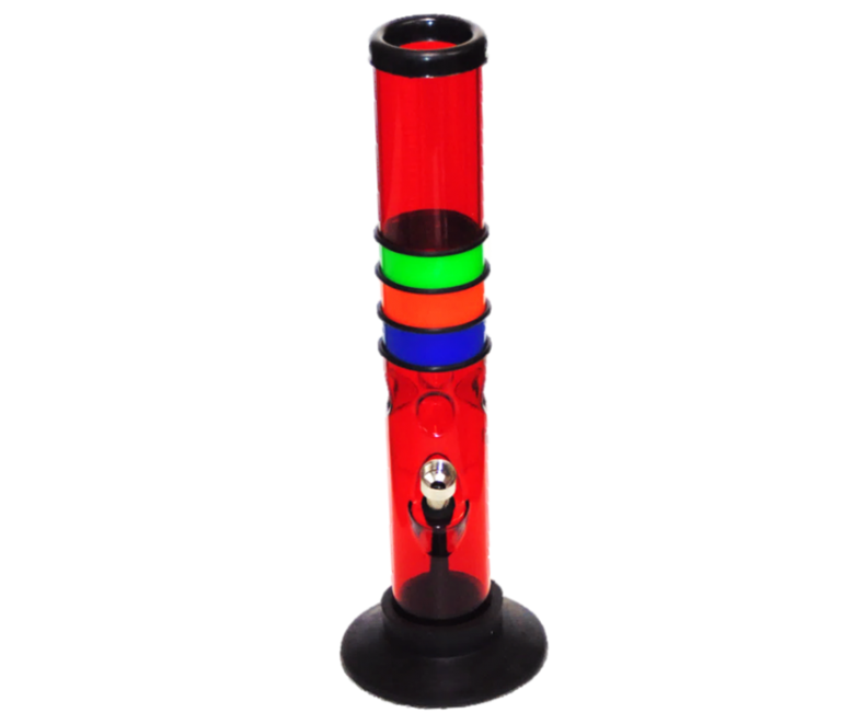 Acrylic Waterpipe - 30cm, Funky Triple Band