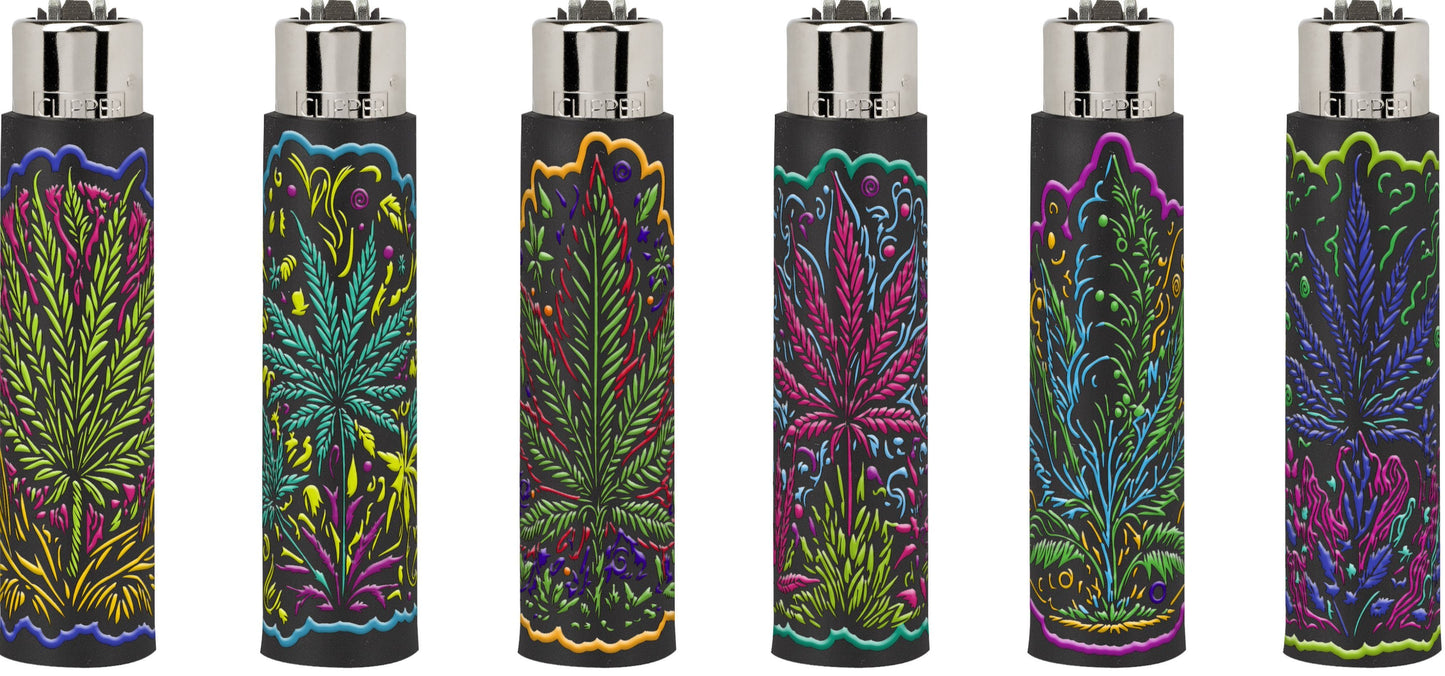 Clipper - Covered Lighter, Silicone Popped Art