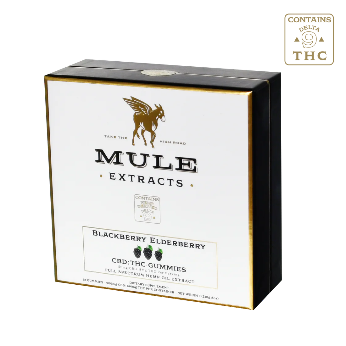 Mule Extracts - CBD/THC Gummies, Blackberry & Elderberry