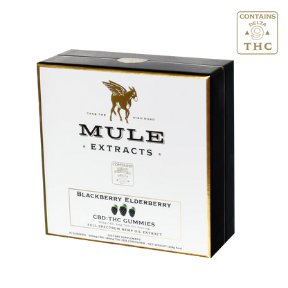 Mule Extracts - CBD/THC Gummies, Blackberry & Elderberry