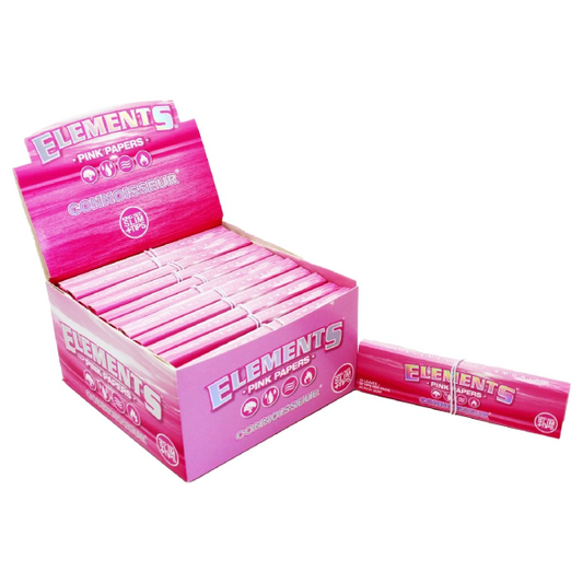 Elements - Pink, King Size, Connoisseur, Papers + Tips