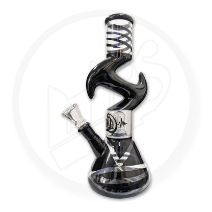 LOUD - Glass Waterpipe, 30cm, Beaker Base with Z Neck