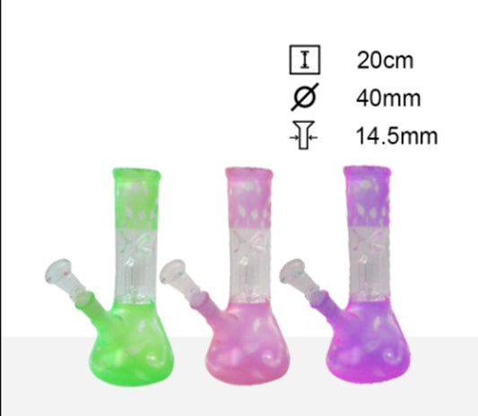 LOUD - Glass Waterpipe, 20cm, Beaker Base with Mini Perc