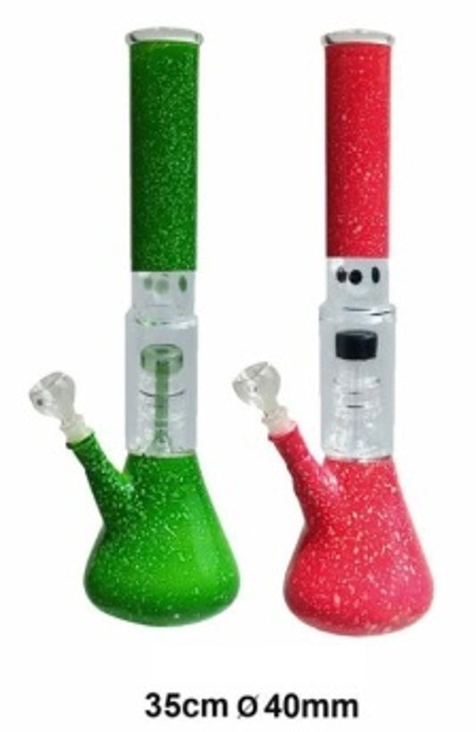 LOUD - Glass Waterpipe, 35cm, Beaker Base with Percolator