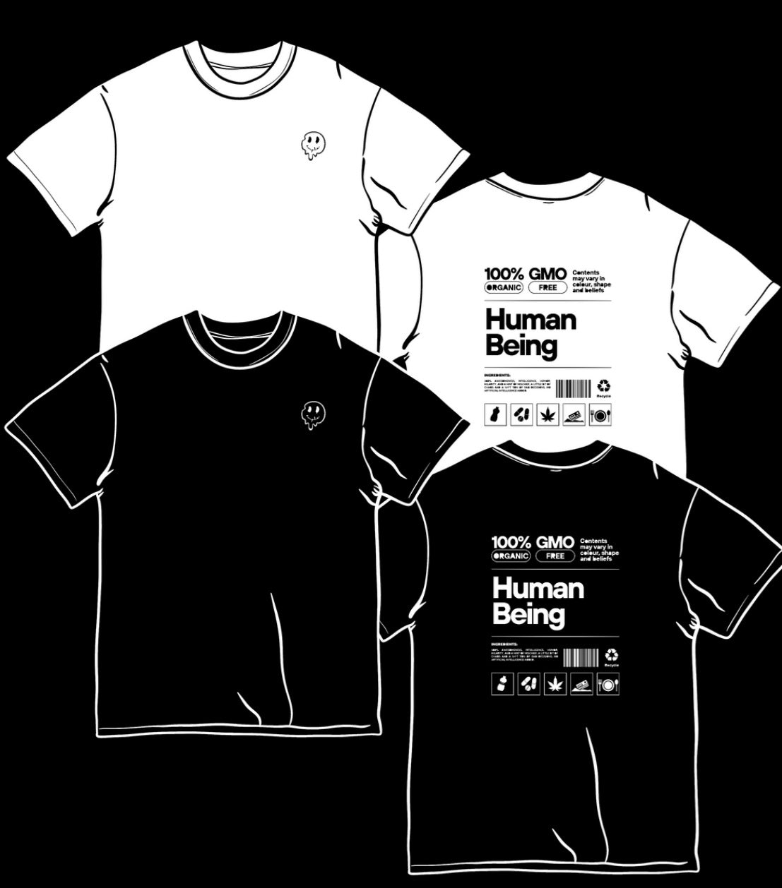 Ample St. - Human Being T-Shirt