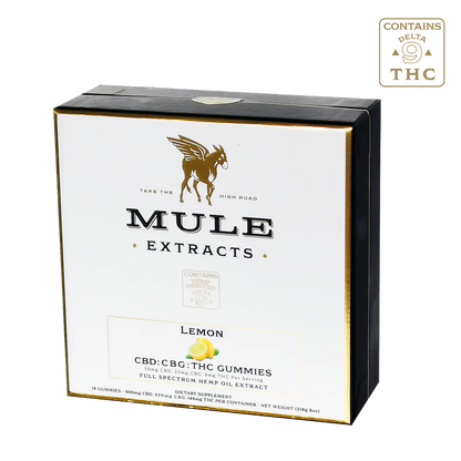 Mule Extracts - CBD/THC/CBG Gummies, Lemon