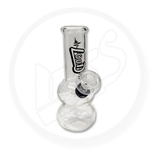 LOUD - Glass Waterpipe, 13cm, Micro Double Bubble