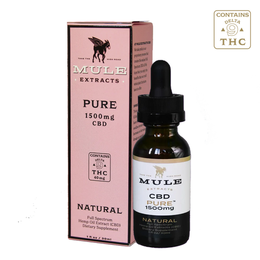 Mule Extracts - Drops, Pure (Natural) CBD/THC