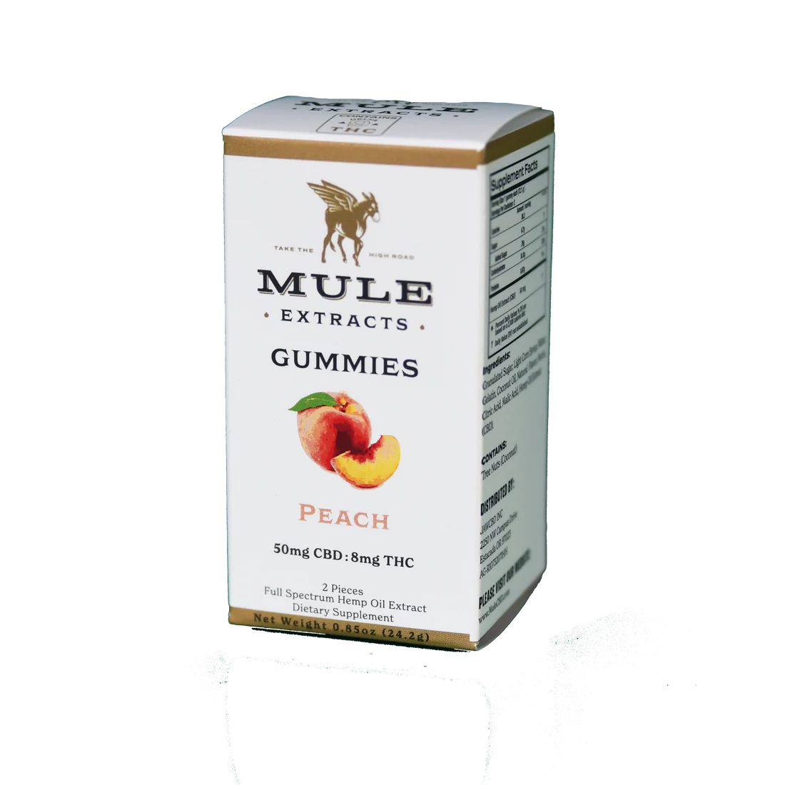 Mule Extracts - CBD/THC Gummies, Peach