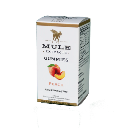 Mule Extracts - CBD/THC Gummies, Peach