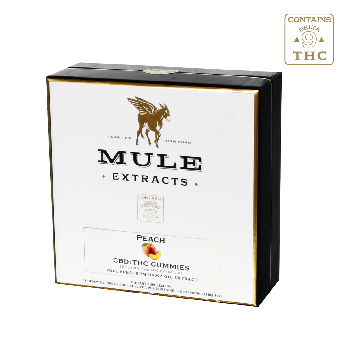 Mule Extracts - CBD/THC Gummies, Peach