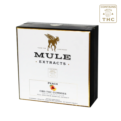 Mule Extracts - CBD/THC Gummies, Peach