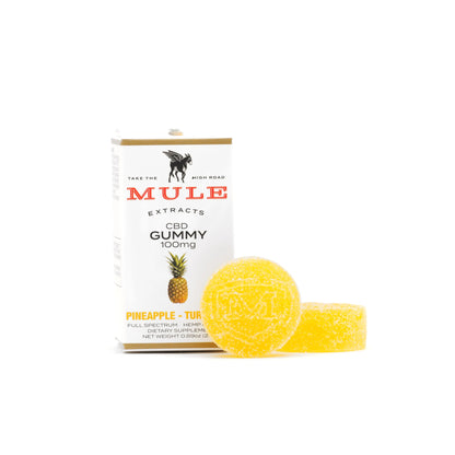 Mule Extracts - CBD/THC Gummies, Pineapple & Turmeric