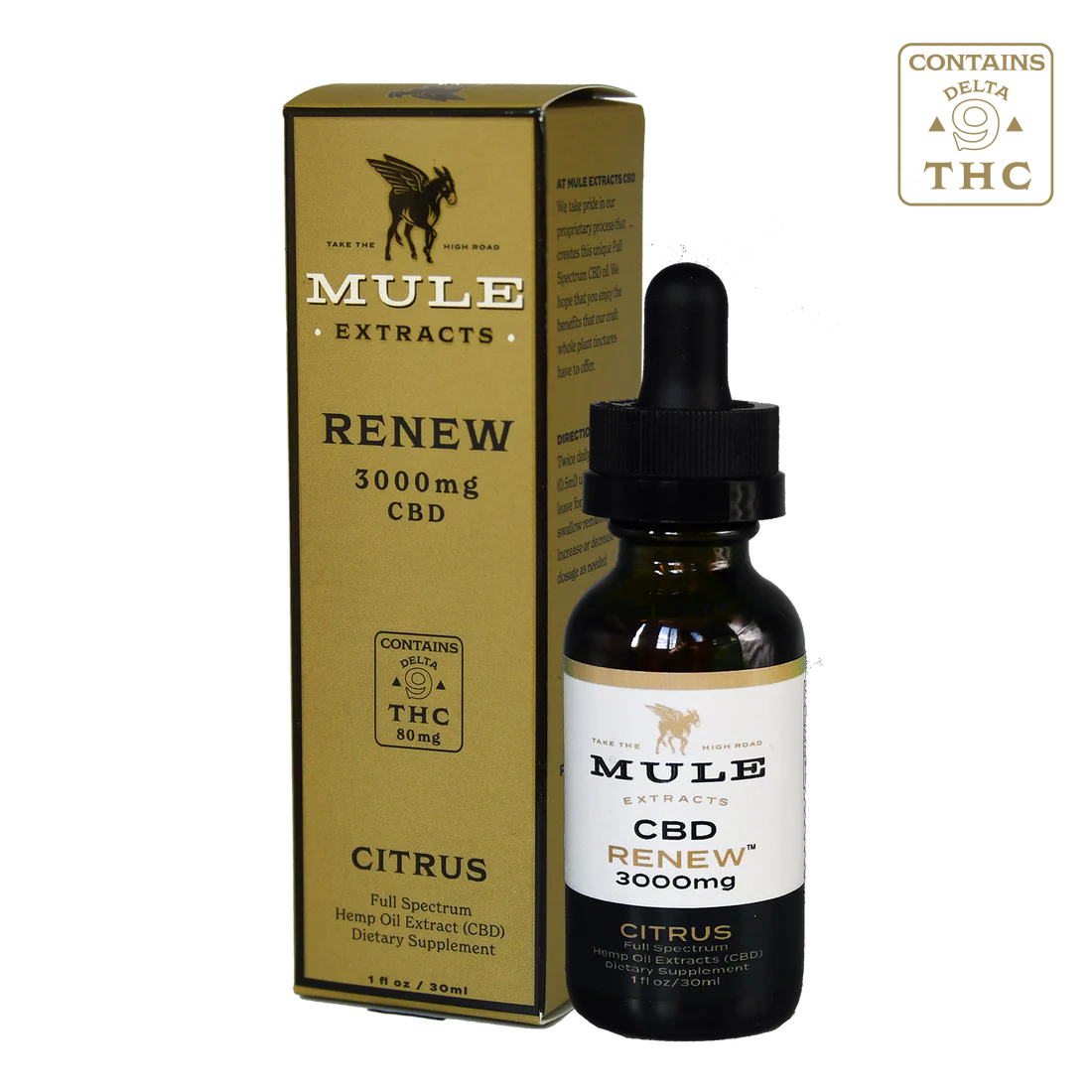 Mule Extracts - Drops, Renew (Citrus) CBD/THC