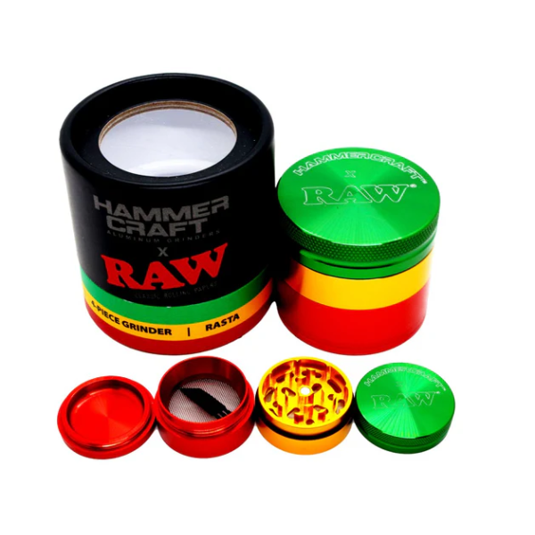 RAW - 50mm Hammer Craft Grinder, 4 pc