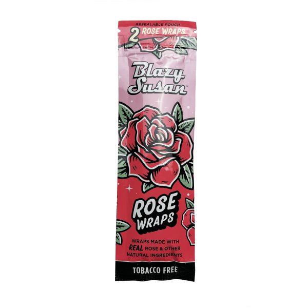 Blazy Susan - Rose Wraps Rose Extract, Vegan Blunt Wraps