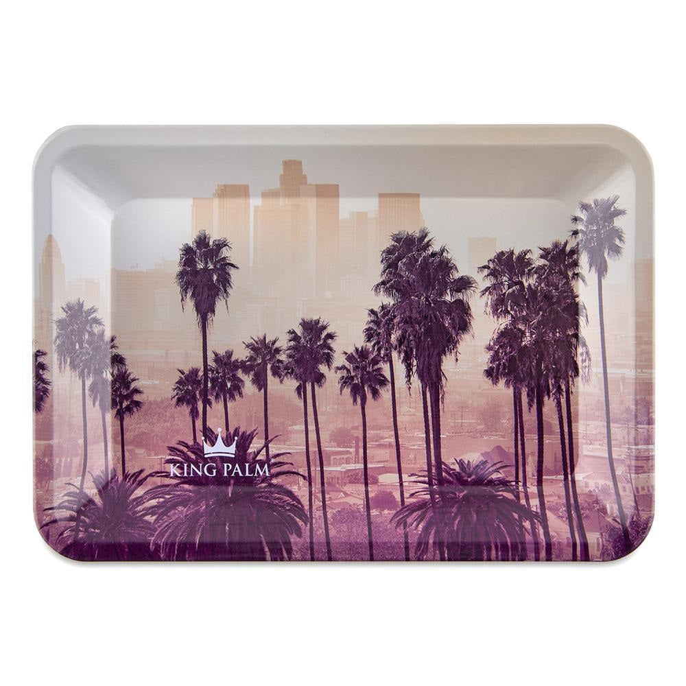 King Palm - Rolling Tray, Metal, Small – Sunset