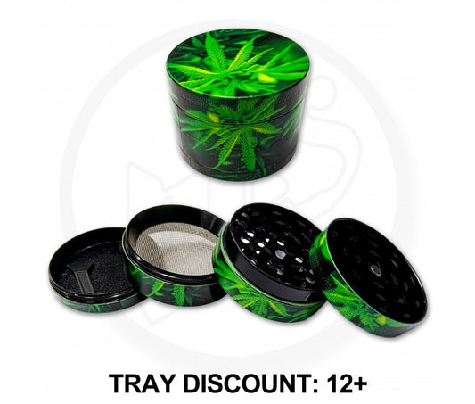 Grinder - 50mm, 4pc Metal, Leaves