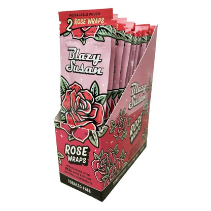 Blazy Susan - Rose Wraps Rose Extract, Vegan Blunt Wraps