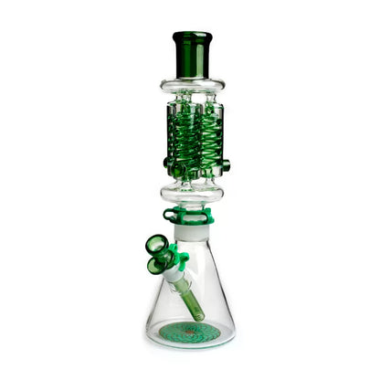 Phoenix Star - Glass Waterpipe, 40cm Beaker with Triple Freezable Coil