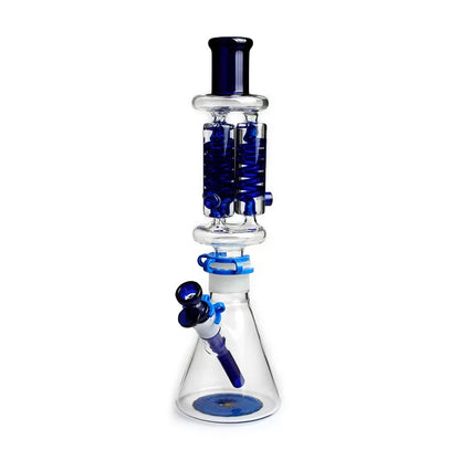 Phoenix Star - Glass Waterpipe, 40cm Beaker with Triple Freezable Coil