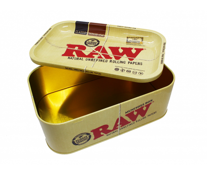 RAW - Munchie Box, Metal Storage Box & Rolling Tray