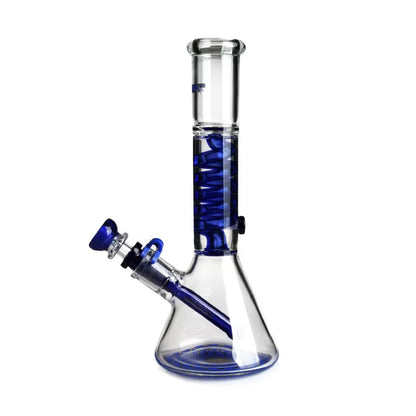 Phoenix Star - Glass Waterpipe, 25cm Inline Matrix Percolator with Freezable Coil