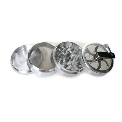 Phoenix Star - Grinder, 63mm 4pc, Metal with Hand Crank