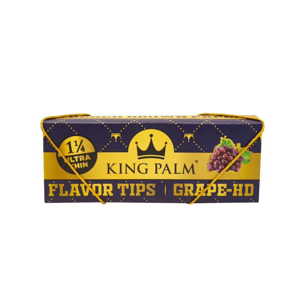 King Palm -  1-1/4", French Rolling Papers & Flavoured Tips