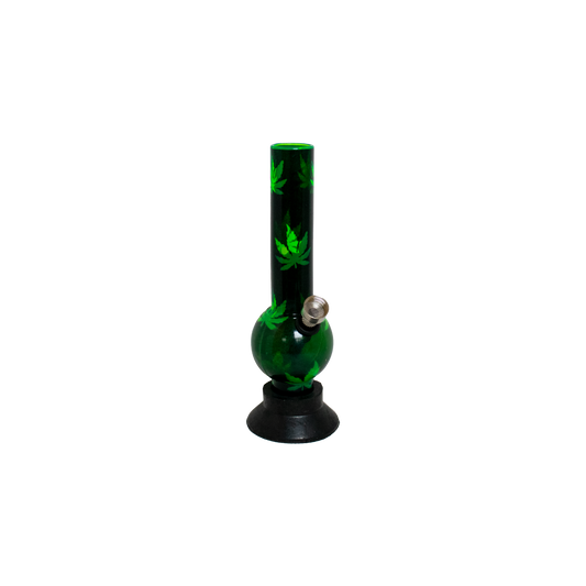 Acrylic Waterpipe - 40cm, Bubble, Leaves