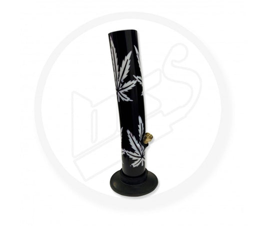 Acrylic Waterpipe - 30cm, Leaner, Leaves