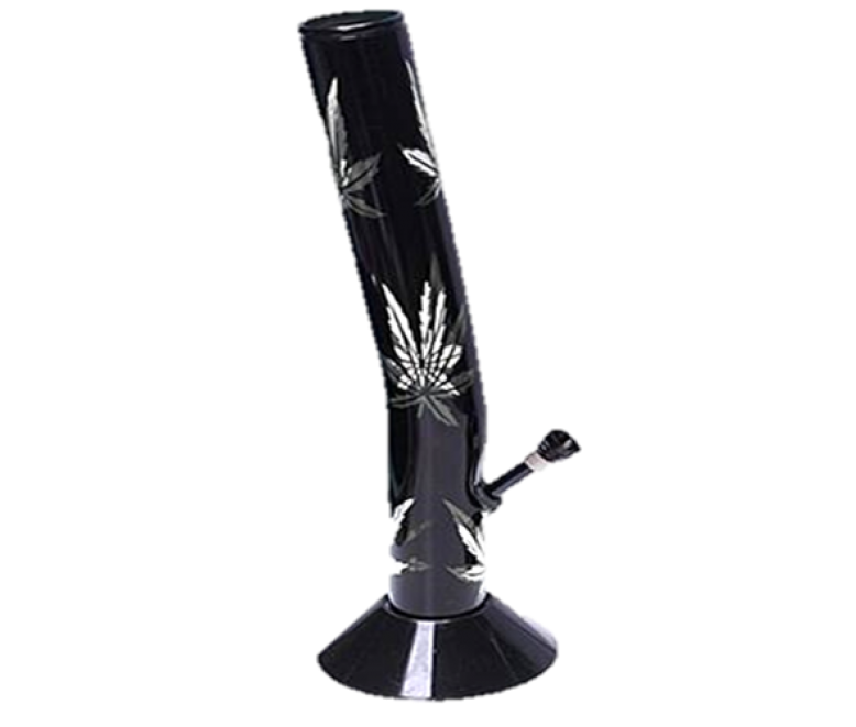 Acrylic Waterpipe - 40cm Leaner, Leaf