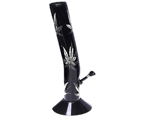 Acrylic Waterpipe - 40cm Leaner, Leaf