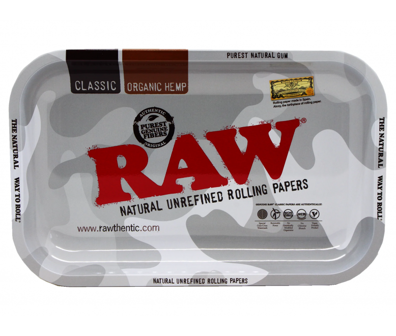 RAW - Rolling Tray, Metal, Arctic Camo