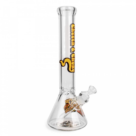 Cheech & Chong - Glass Waterpipe, 38cm, Beaker - 50th Anniversary