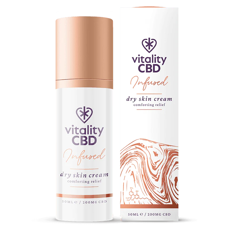 Vitality CBD - Infused: Dry Skin Cream - 50mL, 200mg