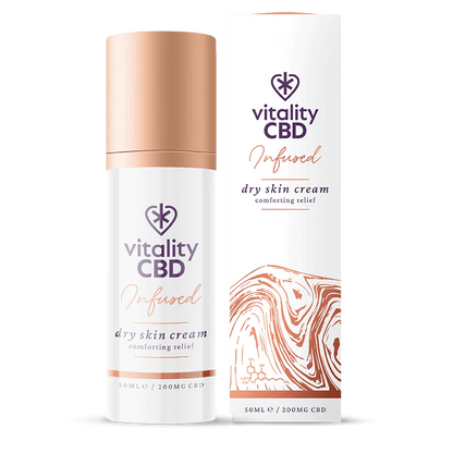 Vitality CBD - Infused: Dry Skin Cream - 50mL, 200mg