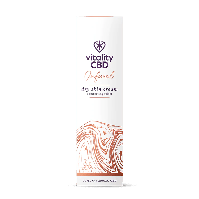 Vitality CBD - Infused: Dry Skin Cream - 50mL, 200mg