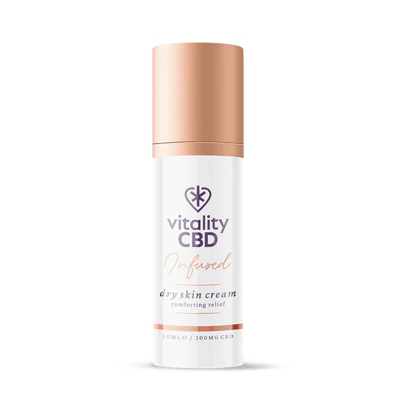 Vitality CBD - Infused: Dry Skin Cream - 50mL, 200mg