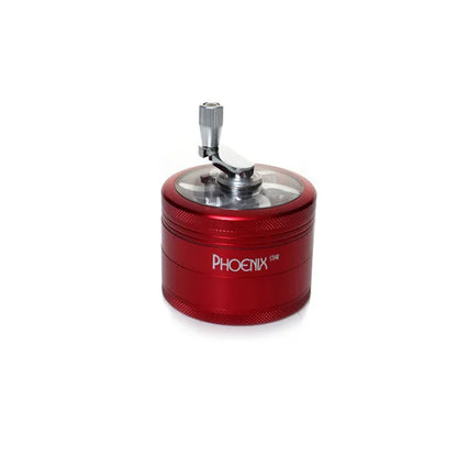 Phoenix Star - Grinder, 63mm 4pc, Metal with Hand Crank