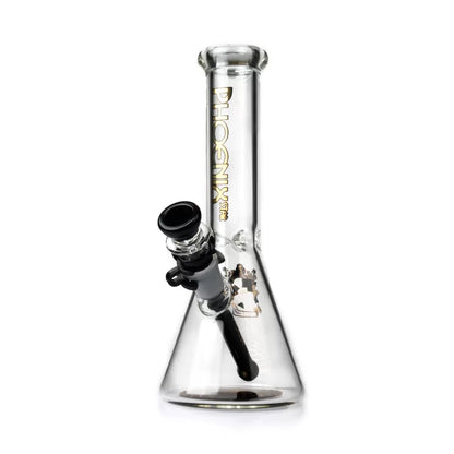 Phoenix Star - Glass Waterpipe, 25cm Beaker, Coloured Downstem and Bowl